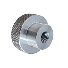 CHANCS Aluminium Alloy Machine Tool Handwheels 30mm OD Thread M5 Knurled Oxidised Handles Knobs for Sliding Table