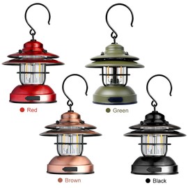 Mini Hanging Camping Lantern USB Outdoor Light Water Resistant Garden Lamp with 2 Lighting Modes for Garden Yard Patio Tree Decoration
