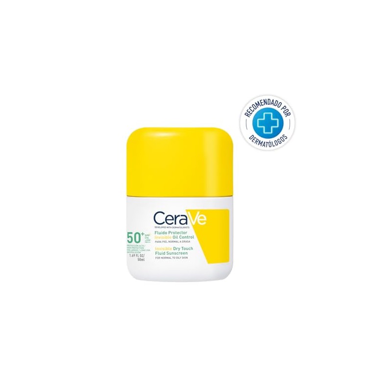 CeraVe Fluido Protector Invisible Oil Control 50FPS protector solar facial