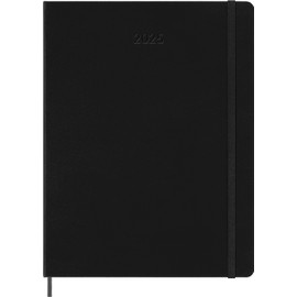 Moleskine 12 Month 2025 PRO Smart Weekly Vertical Planner, Hard Cover, XL (7.5" x 9.5") Black - Compatible with Moleskine Pen+ (Sold Separately) & App