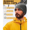 WRELS Winter Running Beanie Hat Thermal Stretchy Skull Caps Lightweight