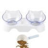 Double Dog Cat Bowls Anti Vomiting, Elevated Cat Food Water