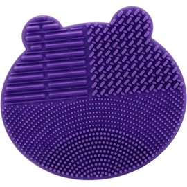 MAGICLULU 2 1 Almohadilla limpieza brochas maquillaje limpiador brochas maquillaje makeup brush cleaner liquid Alfombrilla fregadora cepillos 2 en 1 cosmético depurador cepillar