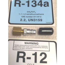 FJC Recovery Tank Adapter, Reclaim AC Coolants Tanks with 1/2" ACME Fittings