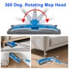 BITOPE Microfiber Dust Mop with Rotatable Flat Head, Professional Wet