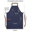 KPD Denim Apron with Pockets for Man and Woman, Blue