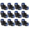 Bwintech 12 Pcs 6mm 90 Degree Elbow Push in Connect