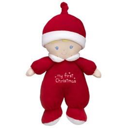 Ganz My First Christmas Red 9 Inch Christmas Rattle Baby Doll