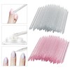 200Pcs Professional Disposable Nail Stick Cuticle Pusher Bulk Crystal Nail