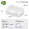 Farmer Mani 12Pcs Rectangular Mini Plastic Storage Containers (3.46 x