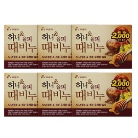 Mugunghwa (6개)무궁화 허니 앤 율피 때비누 90g (6 pieces) Mugunghwa Honey and Yulpi Body Soap 90g