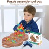 DAJASD Magic Montessori Play Toolbox, 205PCS Creative Mosaic Puzzle Toy