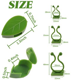 GXXMEI 200PCS Plant Climbing Wall Fixture Clips Self-Adhesive Hook Vines Traction Clips Invisible Holder Garden Green Leaf Simulation Self-Adhesive Hook Wire Fixing Supporting
