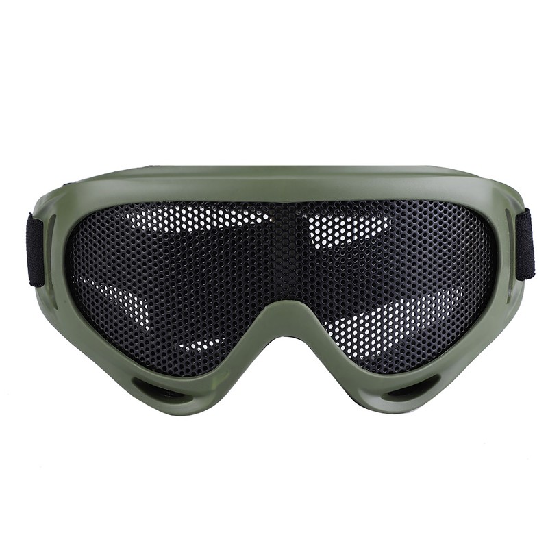 X400 Tactics Mesh Goggles Steel Lenses Sunglass Outdoor Paintball Eyewear