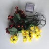 AMZSTAR Solar Grape String Light Outdoor Waterproof 80LED Grape Vine