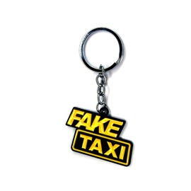 AXLorange Keyring Fake Taxi Metal 1 Piece Approx. 5 x 3 cm, Coloured