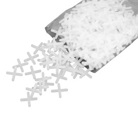 500 Pcs 2mm Tile Spacers, Tile Spacers - Plastic Tiling Spacers W/Interlocking Design for Floor & Wall Tiling, Slab Alignment System DIY Installation Kit with Adjustable Position