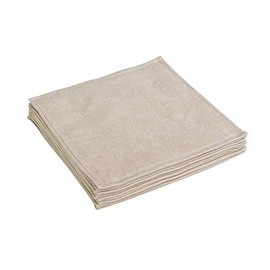 90 Momme Hand Towels (Commercial Towels) 10 Piece Set (8 Colors Total) [Hand Towel] [Professional Towel] [Plain] [Single-Sided Pile Fabric] (Beige)