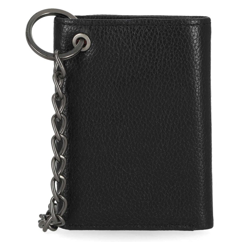 Harley-Davidson Men's Bar & Shield Core Pebble Chain Tri-Fold Wallet,