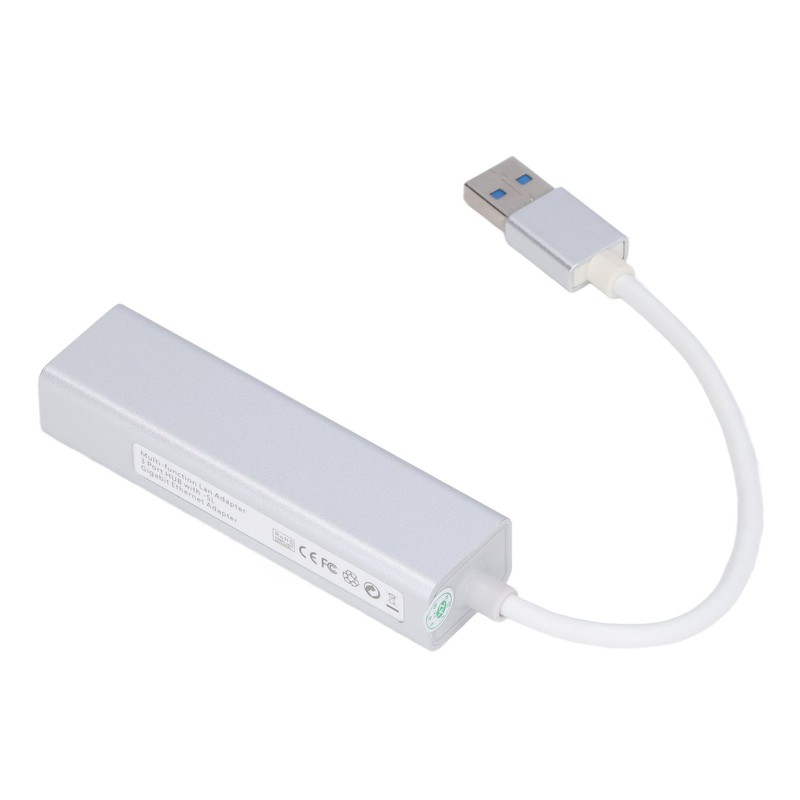 USB 3.0 to Ethernet Adapter 4 in 1 Multiport Multifunction