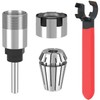 Dlantool 1/4 Inch Shank Router Collet Extension Rod Chuck Holder