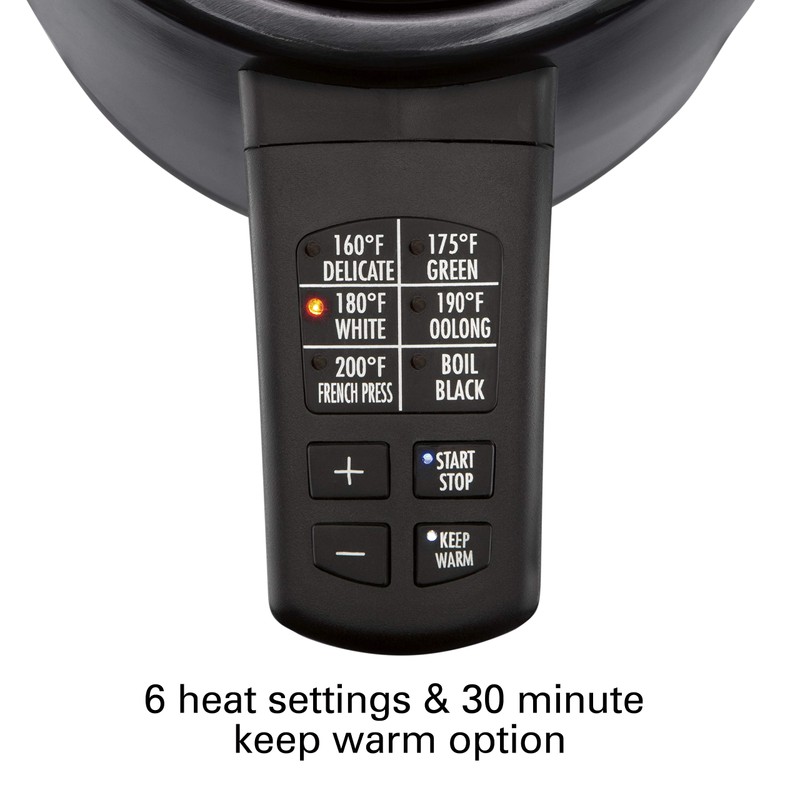 Hamilton Beach Temperature Control Electric Tea Kettle, Water Boiler &