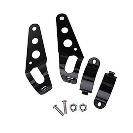 Etopars Black Universal Motorcycle Motorbike Headlight Lamp Mount Bracket Housing 31mm-39mm Mounting Clamps