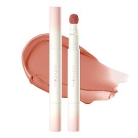 JUDYDOLL Cushion Matte Lip Cream - Smooth & Long-Lasting Velvet Lip Stain, Non-fading, Transfer-proof, with Non-Drying Formula for Lip Caring, Lip Lines Blurred, Soft Lightweight Finish, Red Lip Mud