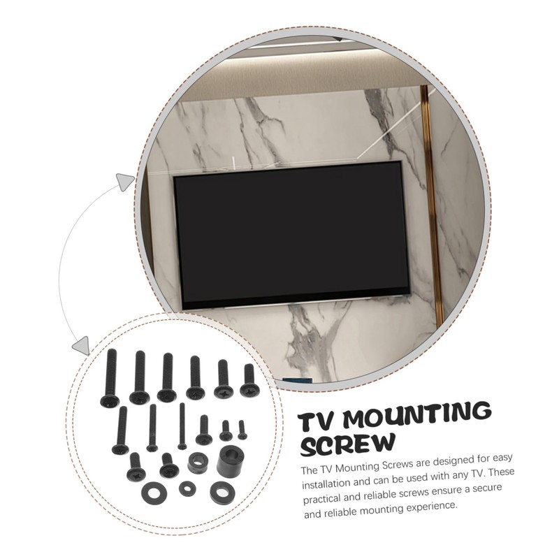 GRIRIW Replacement Wall Mount Screws for Tv Mounting Sturdy Metal
