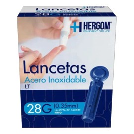 Lancetas Universales De Punta De Acero Para Glucometro 100pz