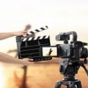 30x25CM Acrylic Clapperboard Professional Movie Film Action Clap Director Photography