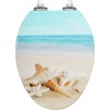 Angol Shiold Elongated Toilet Seat Molded Wood Toilet Seat with
