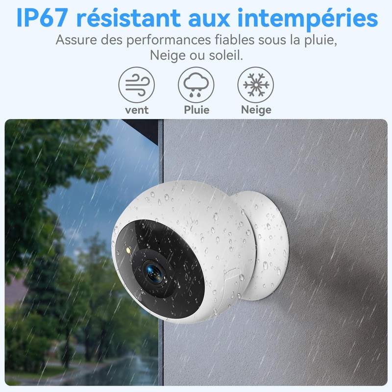 Wireless Security Cameras for Outdoor Use Magnetic - 2K HD