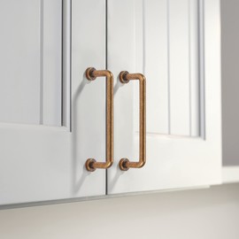 khtumeware 10 Pack 5 inch Hole Center Antique Brass Cabinet Pulls Vintage Cabinet Handle Kitchen Hardware Farmhouse Vintage Dressing Table Drawer Handle Classic Wardrob.