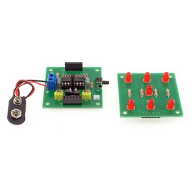 AVT1661 KIT DIY Electronic Dice, Game Cube, Electronic Kit for Soldering Learning, Practice Board for Soldering Learning, DIY Kit, Electronics Construction Kit