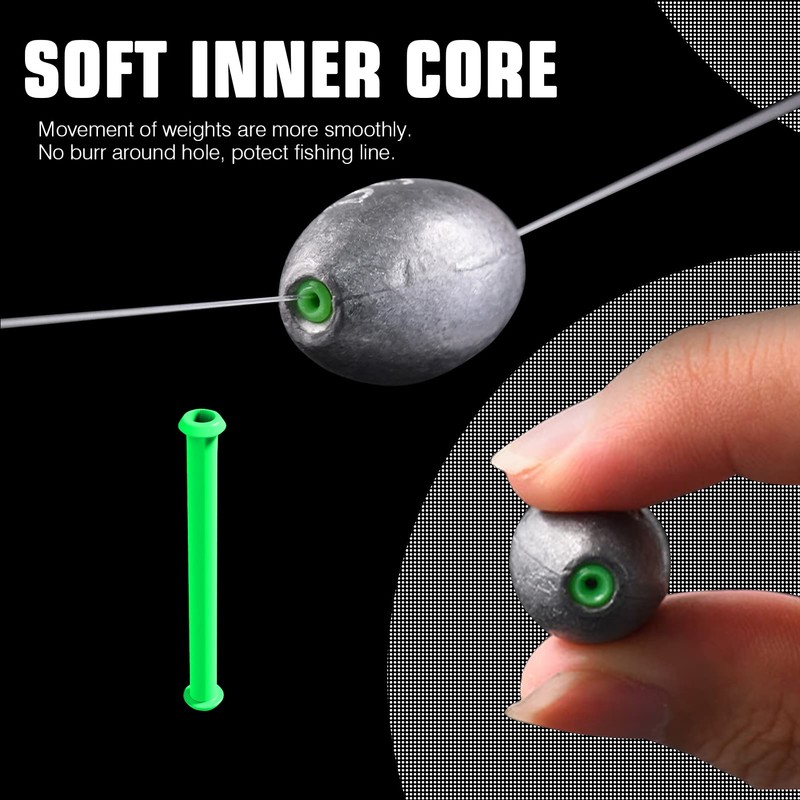 AMYSPORTS Egg Lead Fishing Weights Kit Drop Bass Weights Sinker