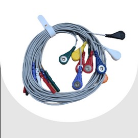 스냅전극 s타입 1.5파이 케이블전극 심전도 근전도 ECG EMG [90cm] Snap Electrode S Type 1.5mm Cable Electrode ECG EMG [90cm]