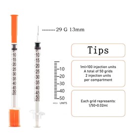 MKUCCD Syringes 29G 0.5ml/cc (13mm) Dispensing Tools，Lab Syringes, Plastic Syringe Individually Wrapped,Pack of 30 (0.5ml-29G*13mm)