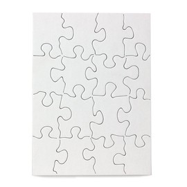 Hygloss Products Blank Jigsaw Puzzle – Compoz-A-Puzzle – 4 x 5.5 Inch - 16 Pieces, 100 Puzzles (96124)