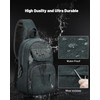 OIWAS - Mochila cruzada para hombre, mochila de una correa