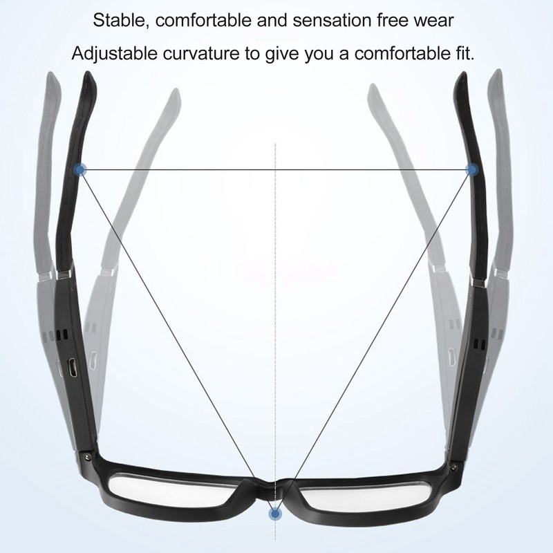 Smart Bluetooth Glasses Bone Conduction Noise Reduction Bluetooth 5.0 Wireless