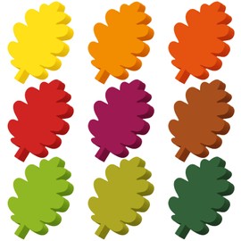Kisston 360 Pcs Fall Leaf Cutouts Paper 3.9 Inch Leaf Cutouts for Bulletin Board for Thanksgiving DIY Craft Projects Classroom Decor(Leaves)