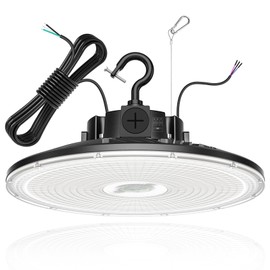 480V UFO High Bay LED Light 300W 240W 200W Adjustable Ultra Bright 5000K 42000 LM, Dimmable High Bay Led Shop Lights IP65 Commercial Lighting Fixture for Factory Warehouse Shop AC 277-480V ETL Listed