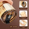 Zukro 13 oz Glass Iced Coffee Cups with Lid and