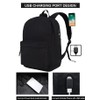 SUPACOOL Lightweight Casual Laptop Backpack with USB Charging Port for