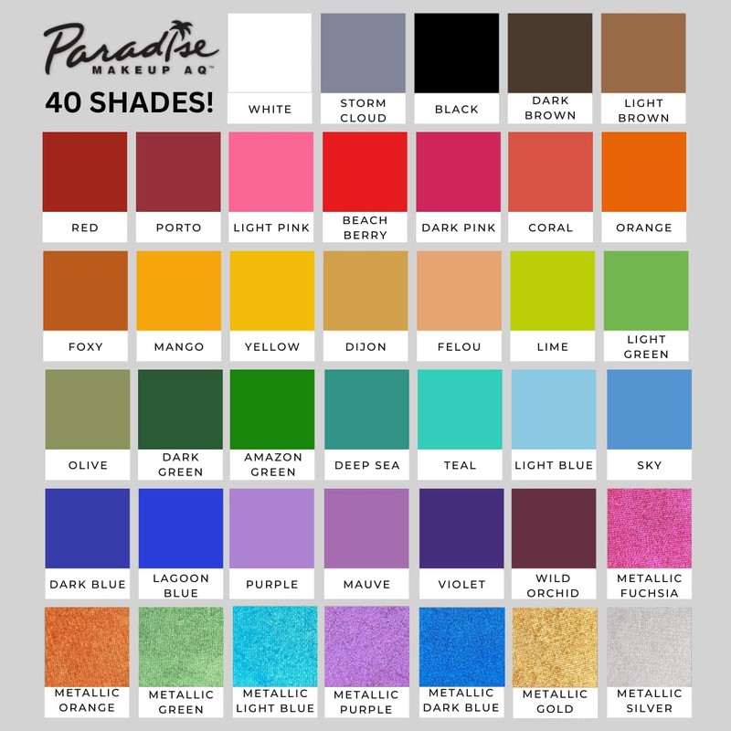 Mehron Paradise FX Metallics – Metallic Silver 1.4 oz |