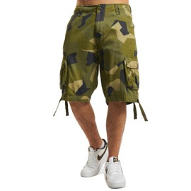 Brandit Urban Legend Vintage Cargo Shorts (S to 7XL) (Brandit Urban Legend Shorts) - Swedish Camo, size: s