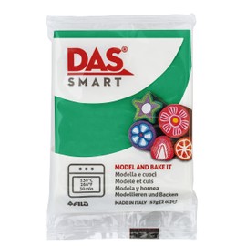 DAS Smart Oven Bake Modelling 56g Clay, Emerald Green, Ideal for Professionals and Hobbyists