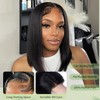 YFOXI Bob Wig Human Hair 13x4 HD Straight Lace Front