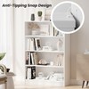 FONTOI Bookshelf, Open Modern Bookshelf, 4 Shelf Bookcase with Freestanding